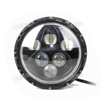Round 7inch 12V 60W LED Car Headlight with Halo